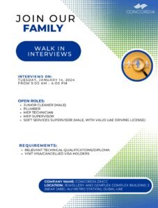 Concordia DMCC Jobs 2025: Start Your Journey Of Success