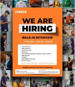 Farnek Careers 2025 in Dubai Walk in Interview