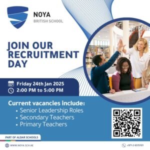 Noya British School Open Day Recruitment 2025: Dates, Venues, and Key Details