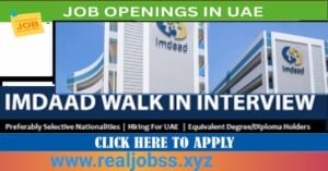 Imdaad Walk-in Interviews Dubai 2025: Dates, Venues, and Vacancies