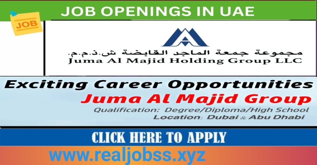 Join the Juma Al Majid Group Retail Team: Dubai Job Openings 2025