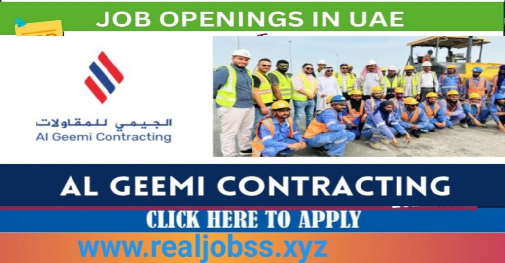 Al Geemi Contracting Co. L.L.C Careers 2025: Dates, Venues, and Key Details