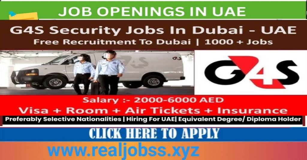 G4S Careers in Dubai: Security Company Jobs in UAE 2025