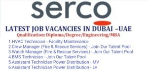 Serco Careers UAE | Jobs for Freshers & Expert Professionals 2025