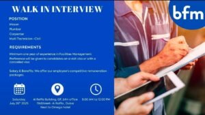 Job Vacancies In Dubai With BFM Facilities Services 2025 1 Job Vacancies In Dubai With BFM Facilities Services 2025