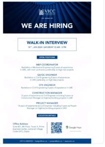 VICC Dubai Walk-In Interviews 2025: Trends, Tips, and Opportunities
