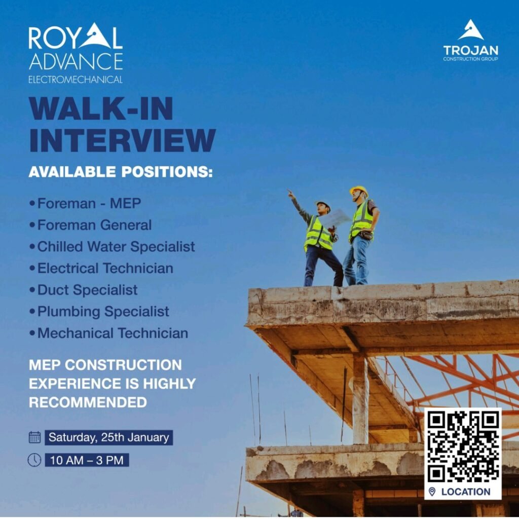 Abu Dhabi Jobs 2025: Royal Advance Walk-In Interviews Explained