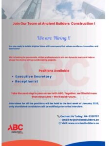 Ancient Builders Constructions Careers 2025: Dates, Venues, and Key Details