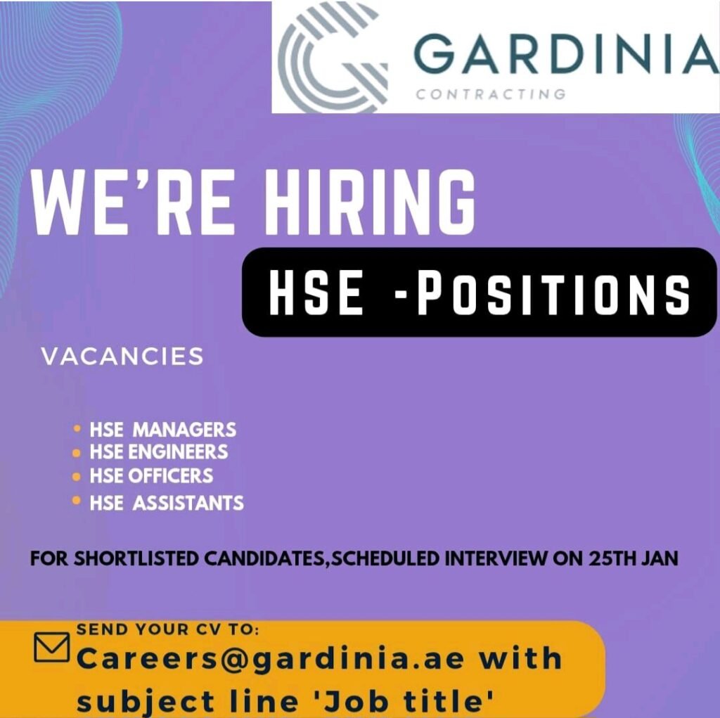Gardinia Building Contracting Careers 2025: Dates, Venues, and Key Details