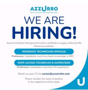 Azzurro Walk in Interview in Dubai 2025: Dates, Venues, and Key Details