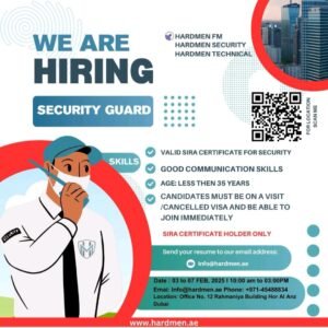 Hardmen Dubai Walk-In Interview 2025: Dates, Venues, and Key Details