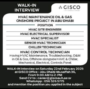GISCO Careers Jobs Opportunities Available Now In Abu dhabi 2025
