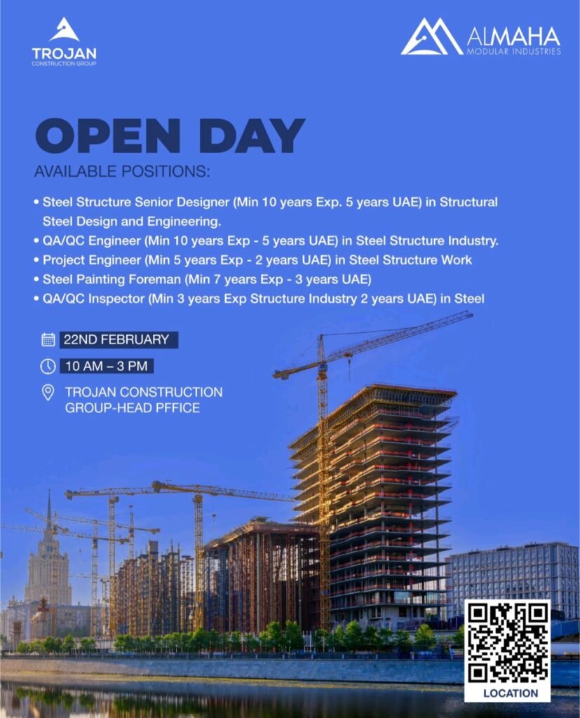 Trojan Construction Announced Latest Job Vacancies  2025: Dates, Venues, and Key Details