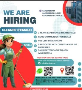 Hardmen Dubai Walk-In Interview 2025: Dates, Venues, and Key Details