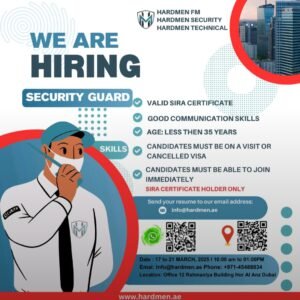 Hardmen Dubai Walk-In Interview 2025: Dates, Venues, and Key Details