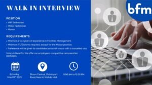 Job Vacancies In Dubai With BFM Facilities Services 2025