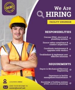 UCWF Facilities Management Careers UAE 2025: Top Opportunities for Skilled Professionals