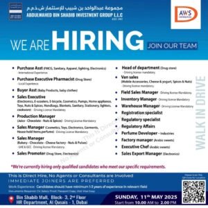 Abdul Wahed Bin Shabib Investment Group Walk Interview 2025: Dates, Venues, and Key Details