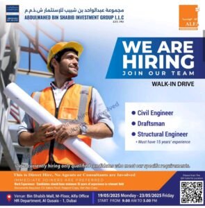 Abdul Wahed Bin Shabib Investment Group Walk Interview 2025: Dates, Venues, and Key Details