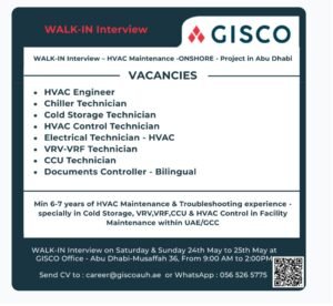 GISCO Careers Jobs Opportunities Available Now In Abu dhabi 2025