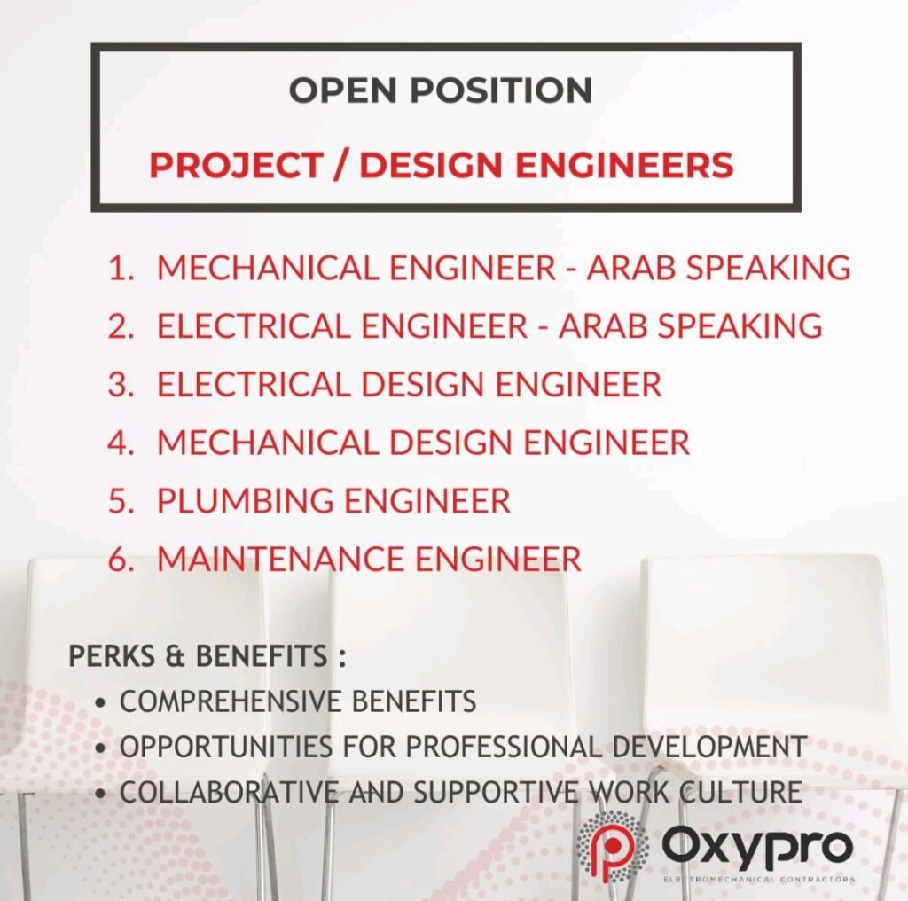 Oxypro Electromechanical Contractors Walk in Interview in Dubai 2025