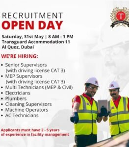 Transguard Career UAE 2025 : Dates, Venues, and Key Details