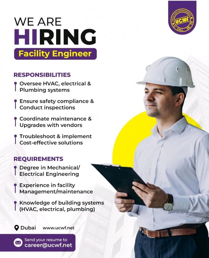 UCWF Facilities Management Careers UAE 2025: Top Opportunities for Skilled Professionals