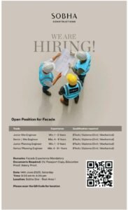 Build Your Career with SOBHA Constructions: Walk-In Interview Details 2025 1 Build Your Career with SOBHA Constructions: Walk-In Interview Details 2025