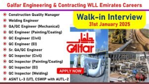 Galfar Engineering Walk in Interview in Abu Dhabi 2025: Dates, Venues, and Key Details