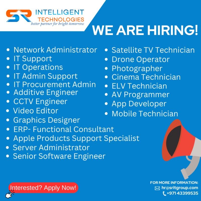 SR Intelligent Walk in Interview in Dubai 2025: Dates, Venues, and Key Details 1 SR Intelligent Walk in Interview in Dubai 2025: Dates, Venues, and Key Details