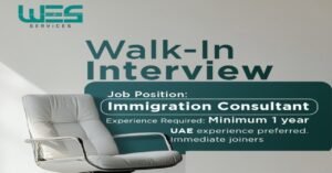 WES Services Walk in Interview in Dubai 2025: Dates, Venues, and Key Details