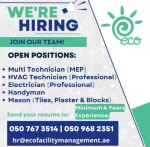 ECO Facility Management LLC Careers 2025: Dates, Venues, and Key Details