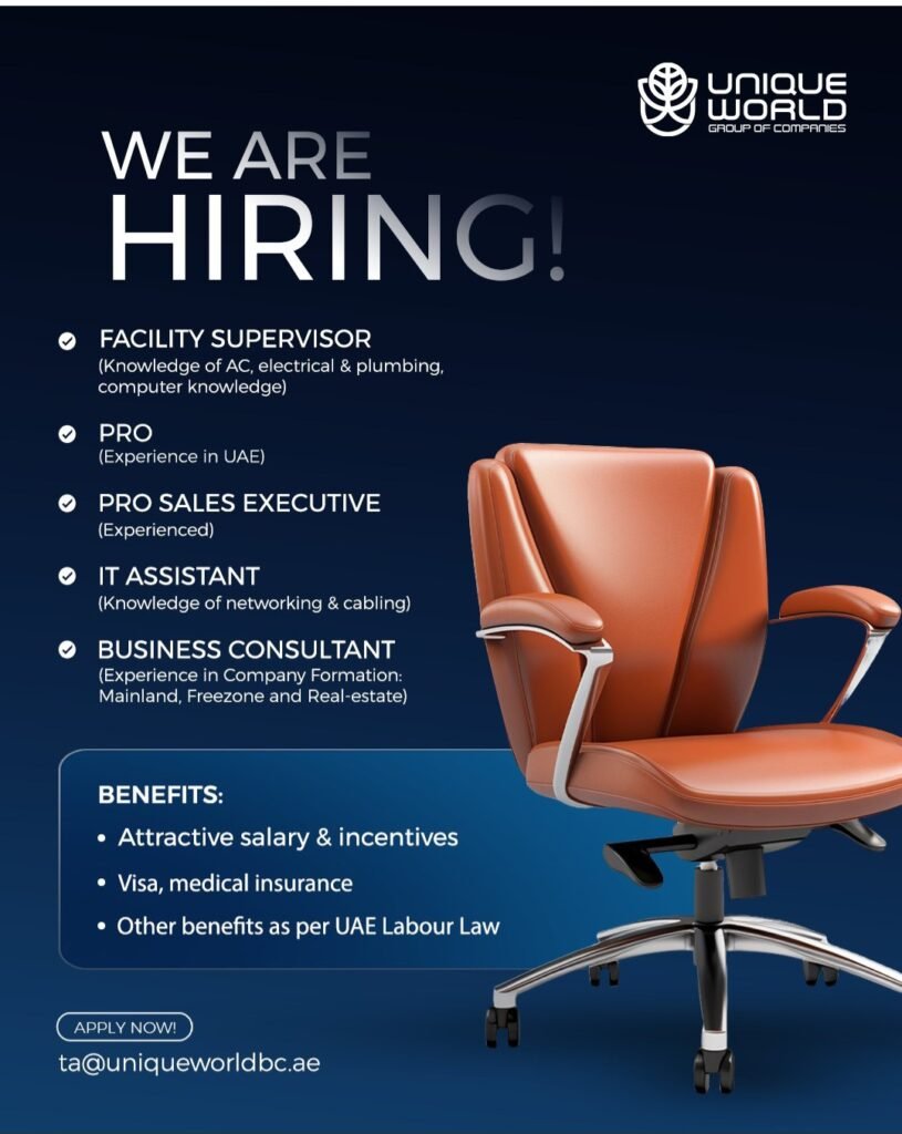 Unique World Recruitments in Dubai 2025: Dates, Venues, and Key Details