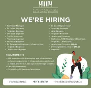 Barari Natural Resources Recruitments in Abu Dhabi 2025: Dates, Venues, and Key Details