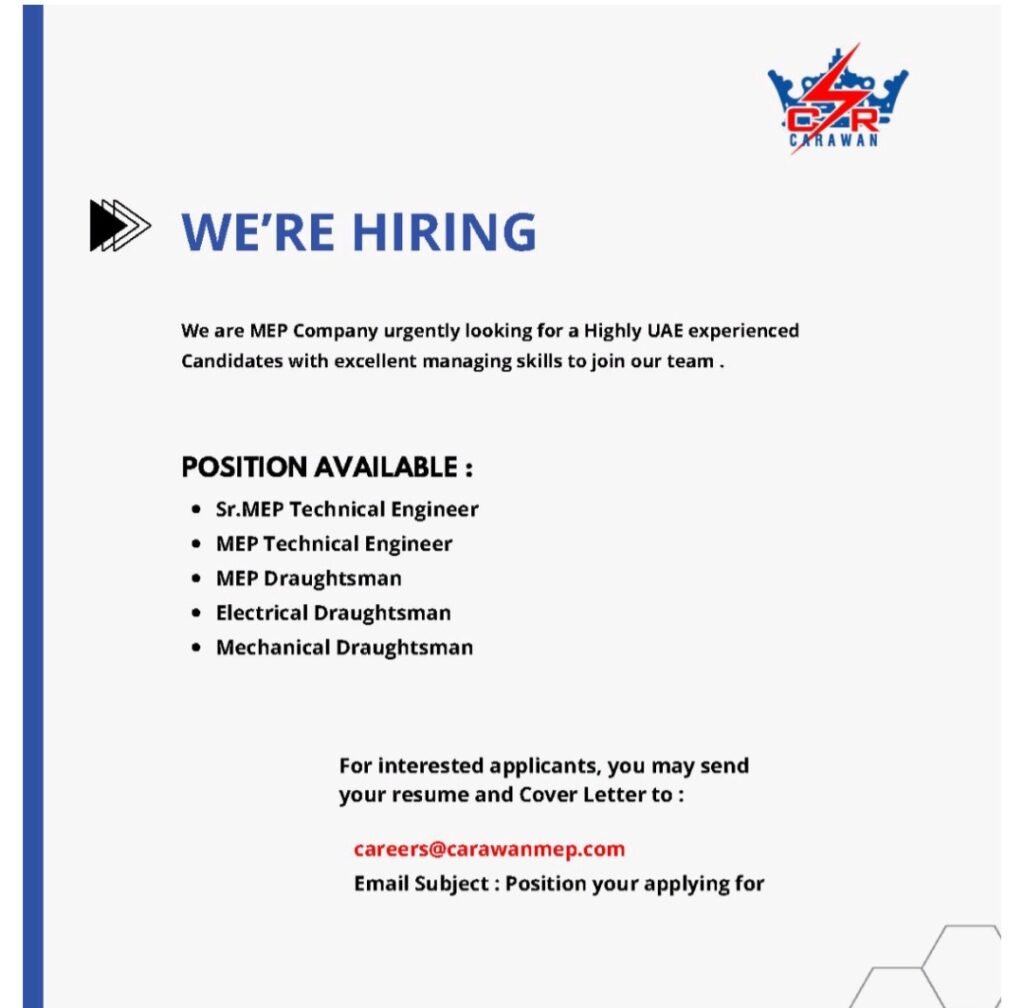 Carawan Electrical & Mechanical Works LLC Careers 2025: Dates, Venues, and Key Details