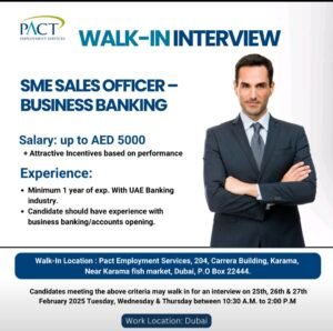 PACT Walk in Interview in Dubai 2025: Dates, Venues, and Key Details 1 PACT Walk in Interview in Dubai 2025: Dates, Venues, and Key Details