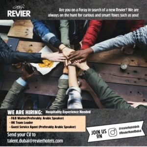 Revier Hotel Dubai Jobs 2025: Dates, Venues, and Key Details