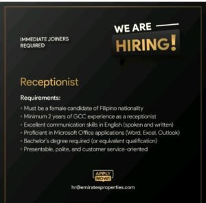 Emirates Properties Careers 2025: Dates, Venues, and Key Details