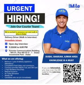 iMile Delivery Walk in Interview in Ajman 2025: Dates, Venues, and Key Details