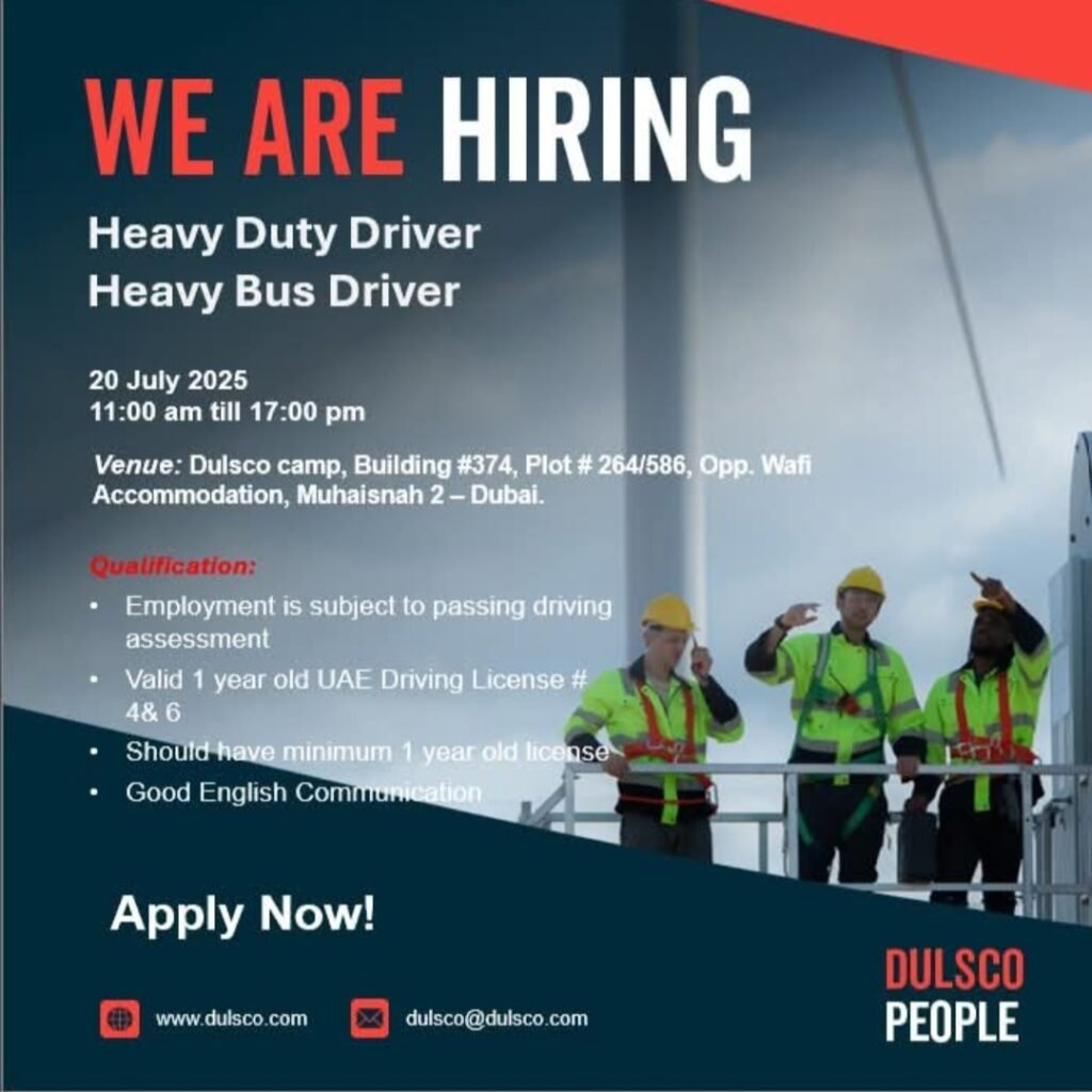 DULSCO Careers in Dubai 2025: Dates, Venues, and Key Details 2 DULSCO Careers in Dubai 2025: Dates, Venues, and Key Details