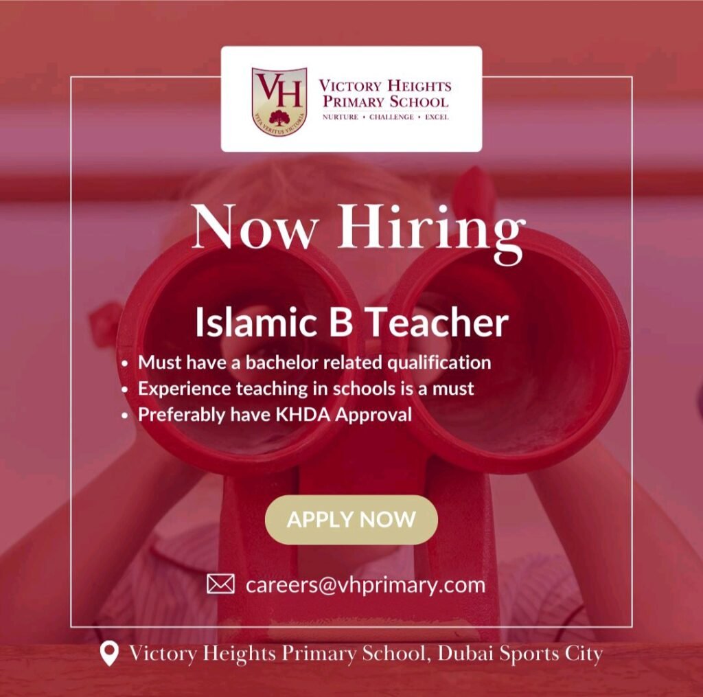 Victory Heights Primary School Careers Dubai 2025: Dates, Venues, and Key Details