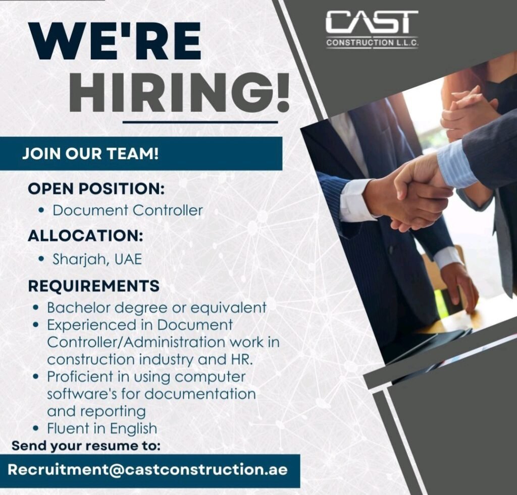 CAST Construction Recruitments in Dubai 2025: Dates, Venues, and Key Details