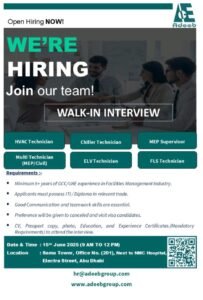 Adeeb Group Walk in Interview in Abu Dhabi 2025: Dates, Venues, and Key Details