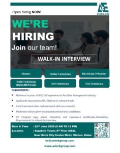 Adeeb Group Walk in Interview in Dubai 2025: Dates, Venues, and Key Details