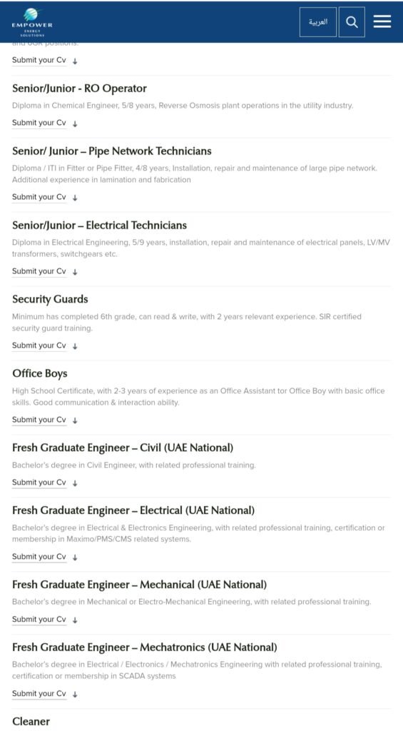 Empower Careers Vacancies In Dubai 2025