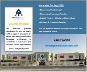 Manor Hall International School Vacancy 2025: Dates, Venues, and Key Details