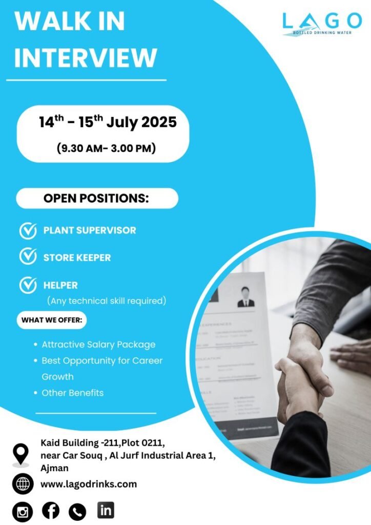 Lago Water Careers Dubai 2025: Dates, Venues, and Key Details