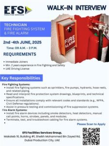 EFS Staffing Walk in Interview in Dubai 2025: Dates, Venues, and Key Details