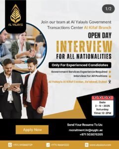 Al Yalayis Open Day Interview in Dubai 2025: Dates, Venues, and Key Details