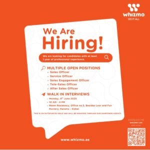 Whizmo Walk in Interview in Dubai 2025: Dates, Venues, and Key Details 1 Whizmo Walk in Interview in Dubai 2025: Dates, Venues, and Key Details